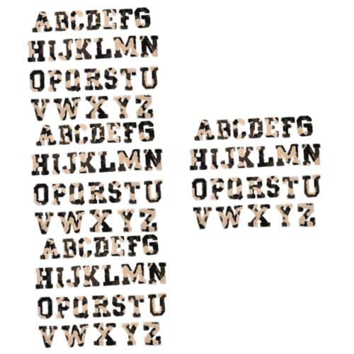 SEWACC 104 Stk Buchstaben-patch Gestickte Aufnäher Kleidungsflicken Buchstabenflecken Flicken Aufbügeln Bügelbuchstaben Für Kleidung Buchstabenpatches Kleben Patch-briefe Polyester von SEWACC