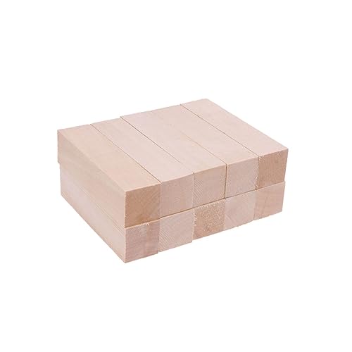 SEWACC 10St Bastelbrett aus Holz DIY-Projekte zum Herstellen von Puzzles rotes Papier DIY-Board building blocks for holzarbeiten holzblock selber machen kleiner Holzblock Bambus von SEWACC