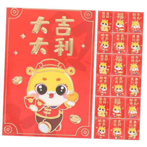 SEWACC 10St Rotes Paket Rotes Paket Chinesisches rotes Paket chinesische rote umschläge Neujahrsgeldumschläge Geldgeschenkumschläge chinesisches neujahr hong bao Rote Tasche Papier von SEWACC