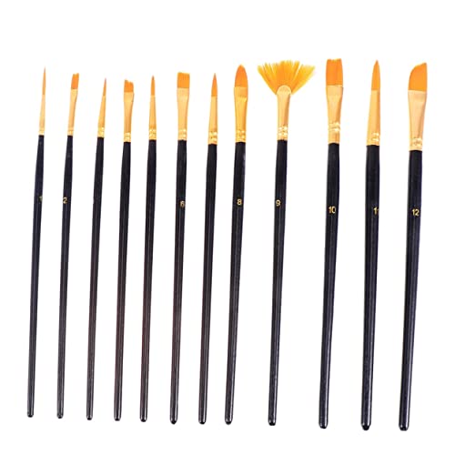 SEWACC 12-teiliges Aquarellstifte-Set Malset Pinselset Für Feine Details Pinsel Malpinselset Für Künstler Anfänger Jungen Und Mädchen von SEWACC