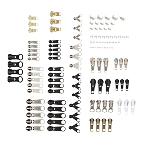 SEWACC 120 Stück Zum Entfernen Der Perlmuttknöpfe Des Reißverschlusses Zum Nähen Von Zelt Reißverschlüssen Abnehmbare Reißverschlussgriffe Zu Reparierendes Reparaturset Für von SEWACC
