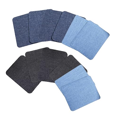 SEWACC 12St Flicken für Kleidung bastelzubehör bügelbild Jeansflicken knee patch jeans patches Gestickte Aufnäher für Bekleidungsstücke Flicken für Hosen Knieflecken Flicken aufbügeln von SEWACC