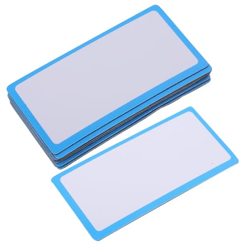 SEWACC 12St Magnetische Blanko-Etiketten Whiteboard-Magnet Magnetische Regaletiketten magnethalterung magnetisches Whiteboard Magnetetiketten für Klassenzimmer beschichtetes Papier Blue von SEWACC