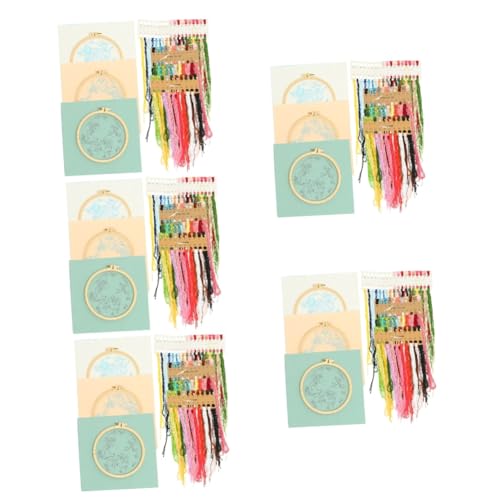 SEWACC 15 Sets Und Vogel Stickerei Kreuzstich DIY Set Kinder Stickset Stickrahmen DIY Stickset Nähmaterial Nadel Und Faden Set DIY Nähset Polyester von SEWACC