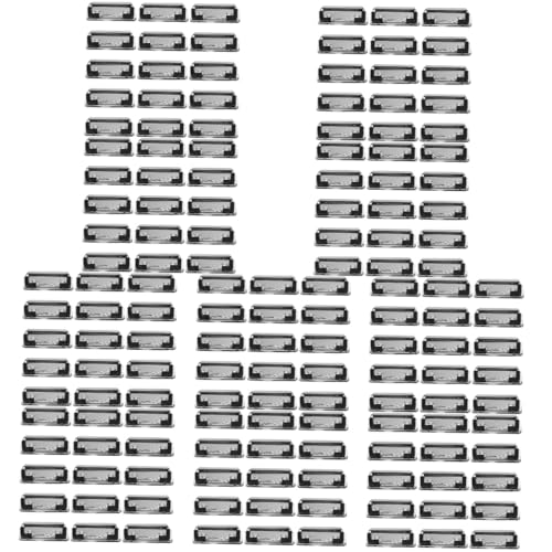 SEWACC 150 Stk Ordner-Clip Clipboard-Clips-Hardware Werkzeug Datei schwarze Ordner klar Zeit büroklammern dokumentenmappe basteln bastelset Schulbriefpapier Klemmbrettklemmen Eisen Silver von SEWACC