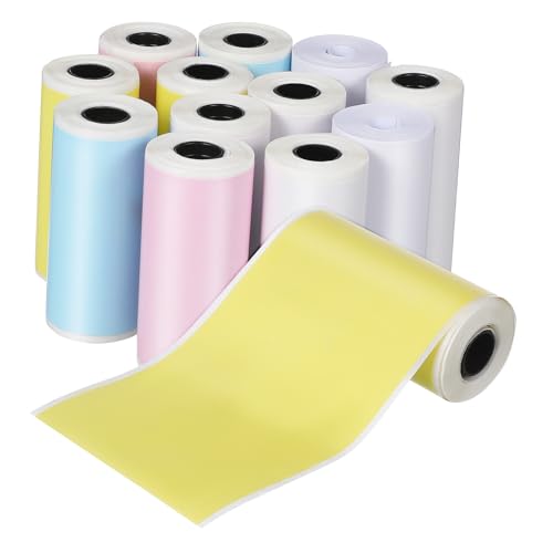 SEWACC 16 Rollen Druckeretikettenpapier aufkleberpapier druckerpapier Klebepapier papierrolle bis Thermodruckpapier Vor Etikettenpapier für Thermodrucker Aufkleber für -Minidrucker von SEWACC