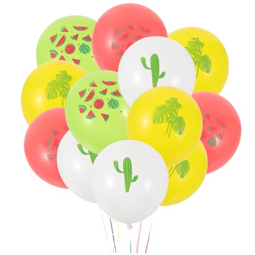 SEWACC 16St hawaiianischer Ballon mottoparty hawaii sommerdeko gebutagsdeko geburtstagsdekoration Wassermelonenballons Sommerschmuck hawaiianische Partygeschenke Partyballons Emulsion von SEWACC