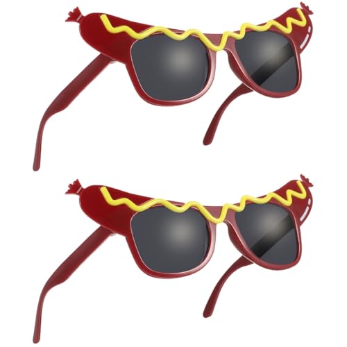 SEWACC 2 Pcs Partybrille Lustige Tanzbrille Hot Dog Brille Für Party Maskerade von SEWACC