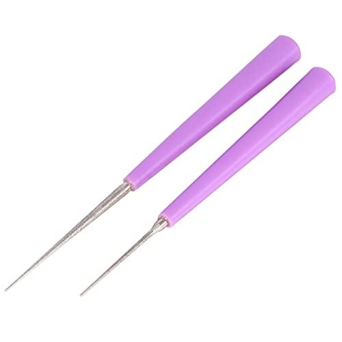 SEWACC 2 Stk Perlenwerkzeuge Sie Geknotetes Stirnband Mini-spule Gold Swallow Decor Kariertes Sackleinenband Bastellocher Große Schillernde Verdrahtetes Band Violet von SEWACC