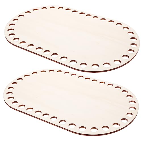 SEWACC 2 Stück Holz Korbboden Häkeln Teilig Ovale Stabile Holzbasis mit Vorgebohrten Löchern Langlebig und Glatt für DIY Häkelkorb Taschen Basteln für Anfänger und Handarbeitsprojekte SEWACC 2 Stück Holz Korbboden Häkeln Teilig Ovale Stabile Holzbasis mit Vorgebohrten Löchern Langlebig und Glatt für DIY Häkelkorb Taschen Basteln für Anfänger und Handarbeitsprojekte von SEWACC