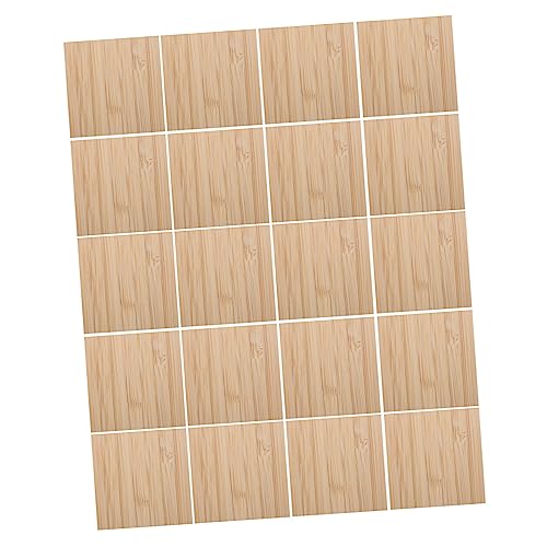 SEWACC 20 Stück Handbemalte DIY Blank Crafts Square Geburtstag Unvollendete Unvollendete Chips DIY Blank Crafts von SEWACC