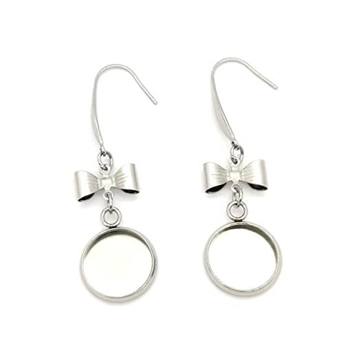 SEWACC 20 Stück Teiliges Ohrring Basis Innendurchmesser DIY Schmuckzubehör Stabile Metallringe für Damen Silberfarbene Runde Ohrhaken zum Selbermachen SEWACC 20 Stück Teiliges Ohrring Basis Innendurchmesser DIY Schmuckzubehör Stabile Metallringe für Damen Silberfarbene Runde Ohrhaken zum Selbermachen von SEWACC