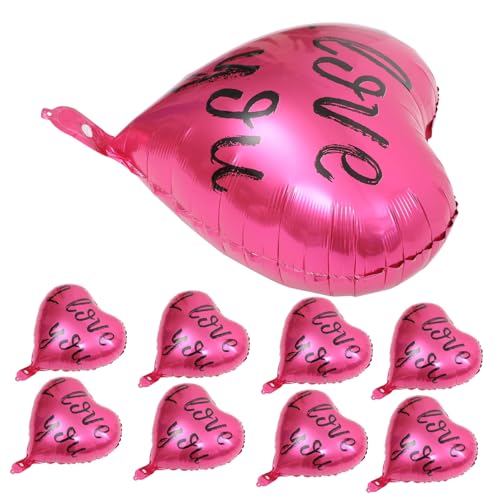 SEWACC 20St Verlobungsballons Partyballons Vorschlagsballons Liebesballon Party-Deko-Ballon Folienballons Ballons dekor Hochzeitsballons Hochzeitsdekoration Hochzeitsbedarf Aluminium Rosy von SEWACC