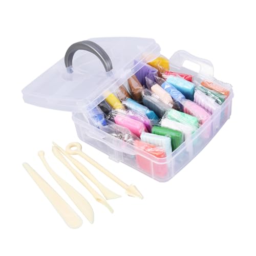 SEWACC 24 Modelliermasse-Kit kinder bastelset basteln für kinder craft kit miniaturfiguren kinder spielzeuge modellieren knete kinderanzug Zubehör aus Ton Ofen backen Ton von SEWACC