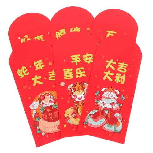 SEWACC 24st Rote Umschlagtasche „year of The Snake“. Roter Umschlag Des Neuen Jahres Geldumschlag Chinesische Neujahrsumschläge Neujahrsumschlag Geldumschläge Für Geld Papier von SEWACC