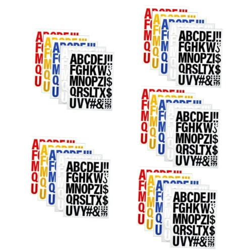 SEWACC 25 Stk Wärmeübertragung Patches Nähen Kostümaufkleber Flicken Für Kleidung Buchstabenapplikationen Patches Ornamente Buchstaben Patches Kleidungsstück Patches Briefe Beflockung von SEWACC