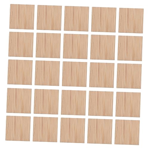 SEWACC 25 Stück Handbemalte DIY Blank Crafts Square Unfinished DIY Hängeetiketten DIY Blank Crafts Square von SEWACC