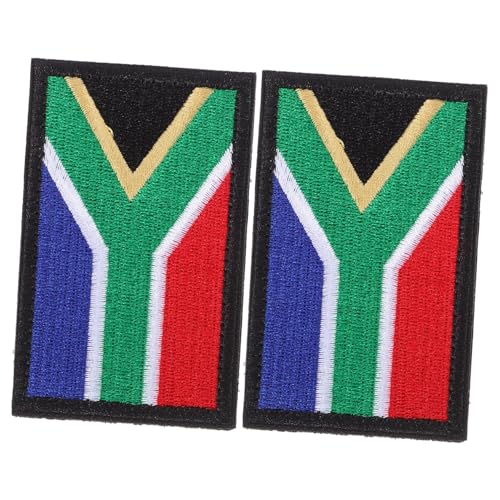 SEWACC 2st Am Armband Südafrikanische Flagge Flaggenpatches Rucksack-patch-ornament Armaufnäher Zarter Kleiderflicken Nähen-patch-abzeichen Armbandzubehör Stoff von SEWACC