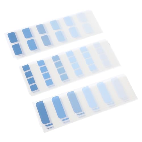 SEWACC 3 Index-aufkleber Buchregisterkarten Registerkarten Seite Neu Positionierbare Tabs Markierungsetiketten Tabs Kleben Ordnerregister Selbstklebend Index-tabs Tags Etiketten Blue Pvc von SEWACC