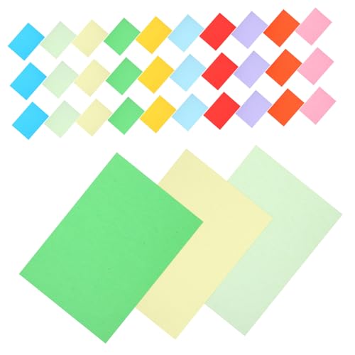 SEWACC 3 Packungen Farbkopierpapier Multifunktionales farbiges Druckerpapier farbiges Papier verschiedenes Bastelpapier Plakatkarton-Masse Farbpapier für Drucker schwarzer Karton von SEWACC