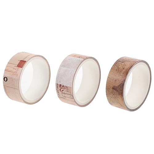 SEWACC 3 Rollen Milchband papierklebebänder selber machen Bastelband Planerbänder the washi tape zierband selbstklebend DIY-Bänder dekorative klebebänder selber machen Japanisches Papier von SEWACC