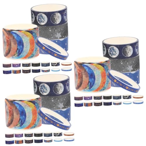 SEWACC 3 Sätze Sternenhimmel Washi Tape Papierklebeband Selber Machen Handkontenbänder Diy Aufkleber Scrapbook Geschenkbänder Klebebänder Für Sammelalben Japanisches Papier 19 Rollen*3 von SEWACC