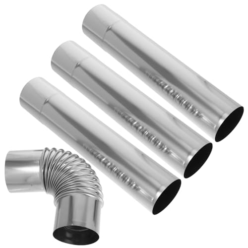 SEWACC 3 Stck. Auspuff Stecker Schlauch Rohrbogen 90°- entlüften Schornsteinabzugsrohr edelstahlrohr edelstahrohr Winkelverbinder gerades Schornsteinrohr Rostfreier Stahl Silver SEWACC 3 Stck. Auspuff Stecker Schlauch Rohrbogen 90°- entlüften Schornsteinabzugsrohr edelstahlrohr edelstahrohr Winkelverbinder gerades Schornsteinrohr Rostfreier Stahl Silver von SEWACC