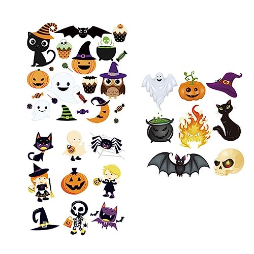 SEWACC 3 Stk Sie Upgrade-Zuckermalerei Halloween-Kleidung Halloween-Handwerksaufkleber halloween pumpkin halloweenkürbis kleider Flicken aufbügeln Wärmeübertragungspflaster Papier von SEWACC