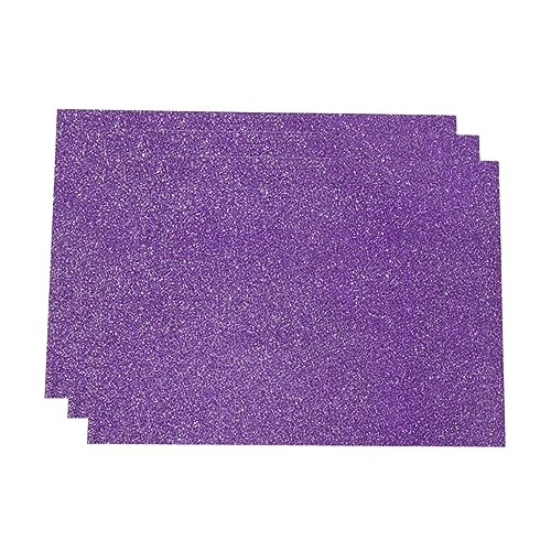 SEWACC 30 Blatt Glitzerpapier für DIY Glitzer-Konstruktionspapier Perlglanzpapier funkelndes Glitzerpapier DIY Glitzerpapier Glitzerkarton Papierkarten selber machen Violett von SEWACC