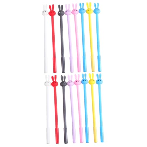 SEWACC 32 Stk Cartoon-kaninchen-stift Cartoon-gelstifte Textmarker Tintenroller Stift Mit Flüssiger Tinte Füller Tintenstifte Für Das Büro Kugelschreiber Mit Feiner Spitze Plastik von SEWACC