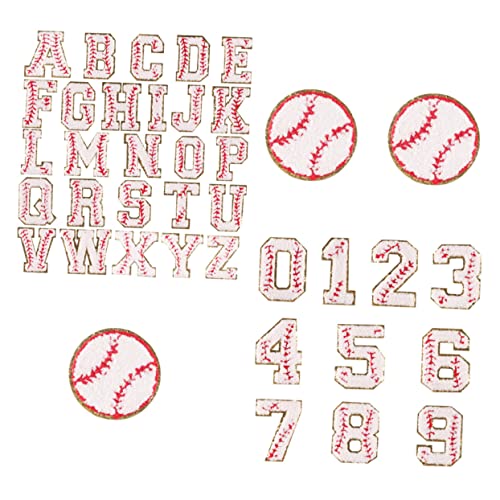 SEWACC 39 Stk Buchstaben-Patch Kleidungsflicken Nummern-Patch-Aufkleber warnweste personalisiert stickrahmen dekorative Kleiderflicken Mantelflecken in Buchstabenform Handtuchstickerei von SEWACC