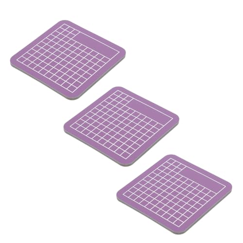 SEWACC 3st Scrapbooking-projekt Bastelmatte Gravur Schneidematten Unterlage Gravur Kunstmatte Schneidepads Nählineal Gravurmatte Zum Basteln Schneidebrett Gravieren Nähmatte Pvc Violett von SEWACC