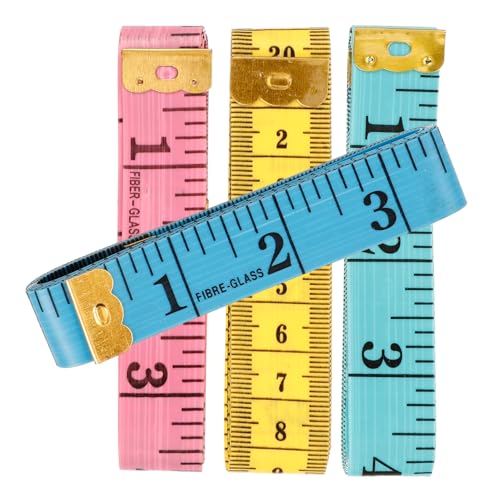 SEWACC 4 Stück Nähband besteck messer messband measurement tape werkzeug zum nähen Körpermaßband material leichte Maßbänder Mehrzweck-Maßband Körper Maßband Körpervermesser PVC-Kunststoff von SEWACC