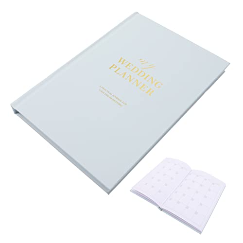 SEWACC 4 Stück Notizblock zur Erinnerung an die Hochzeit wedding planner buch wedding planer buch dekorativer Hochzeitsplaner Hochzeit Notizblock Planer für die Braut Verlobungsgeschenk von SEWACC