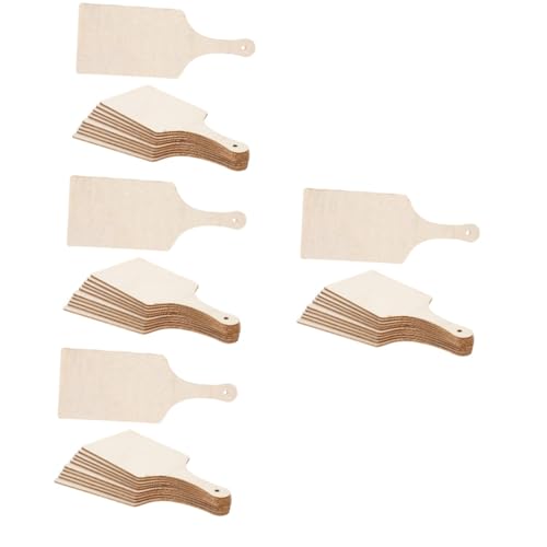 SEWACC 40 Stk Quadratisches Holz schild rustikale ergonomische kitchen zubehör DIY Dekoration kinder schneidebrett Mikrospielzeug Hackbrett dekoratives Tablett aus Holz Brotbrett aus Holz von SEWACC