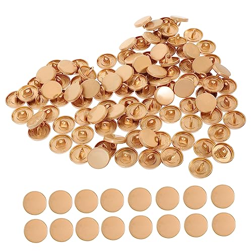 SEWACC 400 Stück Flache Schnalle Handgenähte Schnalle Druckknöpfe Für Handtaschen Druckknöpfe Für DIY Knopfverschluss Werkzeug Kleidung DIY Knöpfe Goldfarbene Handtaschen Für von SEWACC