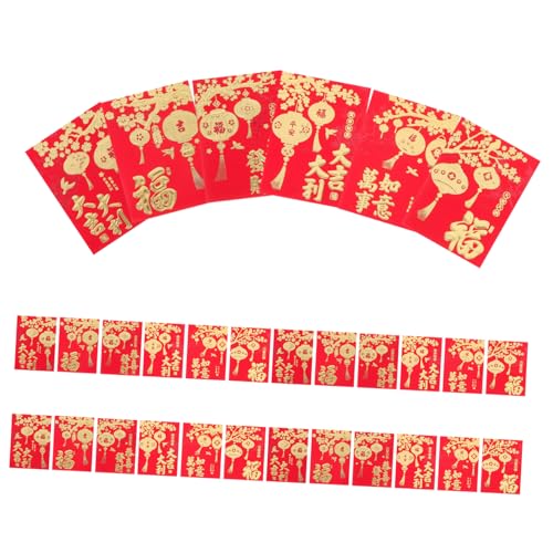 SEWACC 48st Roter Umschlag Mit Schlangen-sternzeichen Glück Hong Bao Hochzeitsumschläge Dekorative Umschläge Chinesischer Roter Umschlag Zum Neuen Jahr Mondneujahr Rote Umschläge Papier von SEWACC