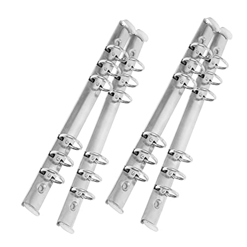 SEWACC 4pcs Bindemittel 6 Ordner Budget Clip Braune Aktenordner Wichtiger Dokumenten-organizer Zeitschrift Büroklammern Bindeklammern Büroklammern Papier Pastell Silver Rostfreier Stahl von SEWACC