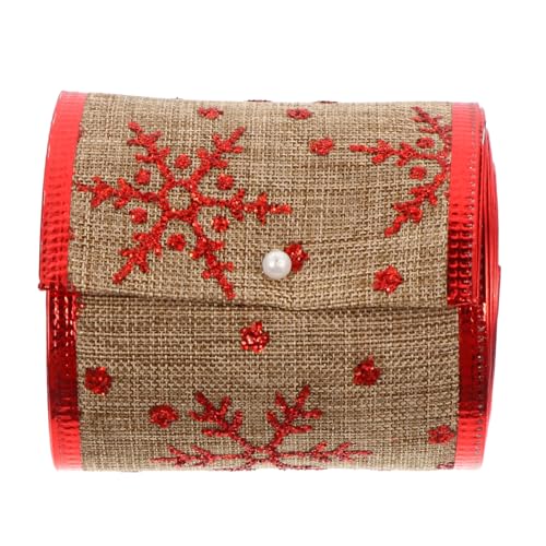 SEWACC 5 Goldener Garngürtel Blau Weihnachtsband Mit Verdrahteten Kanten Pastellband Rotes Band Urlaub Sackleinenband Weihnachtsband Zum Verpacken Wickelband Für Schleife Hanfimitat SEWACC 5 Goldener Garngürtel Blau Weihnachtsband Mit Verdrahteten Kanten Pastellband Rotes Band Urlaub Sackleinenband Weihnachtsband Zum Verpacken Wickelband Für Schleife Hanfimitat von SEWACC