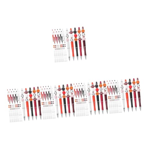 SEWACC 5 Sätze Sportperlenstift Stift-kit Lustige Stifte Kugelschreiber Ergonomische Spaßstifte Perlenstifte Stiftherstellungsset Multifunktions-spaßstifte Plastikstifte Holz von SEWACC