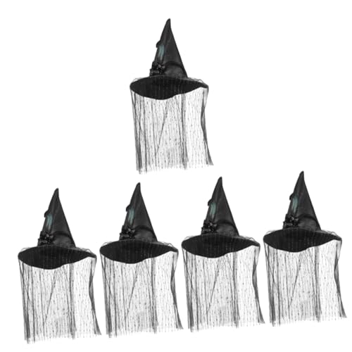 SEWACC 5 Stück Hexenhut Hexen Requisite Halloween Hut Dekoration Cosplay Hut Dekorativer Partyhut Stilvoller Halloween Hut Halloween Ornament Cosplay Halloween Hut von SEWACC