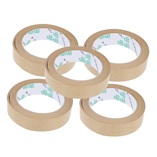 SEWACC 5 Stück Klebeband aus Kraftpapier Polsterband breites durchsichtiges Klebeband Nachfüllung Fotoalbumband Gel packing tape paketband wasserdichte Kraftbänder abdichtendes Papierband von SEWACC