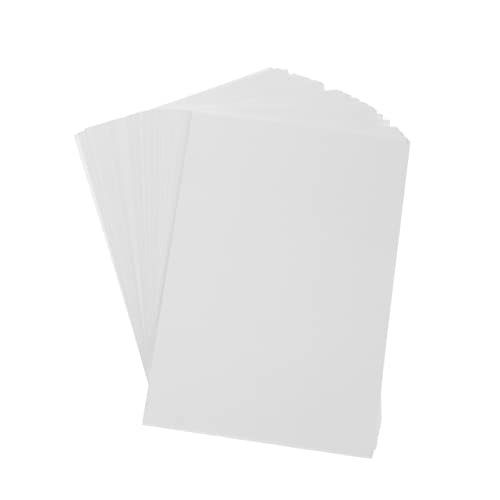 SEWACC 50 Blatt Druckpapiere Schreibpapiere weißes Zeichenpapier Fotodruckpapier quadratisches Faltpapier A4 Kopierpapier papierschere schrenzpapier Konstruktionspapiere Bastelpapiere von SEWACC