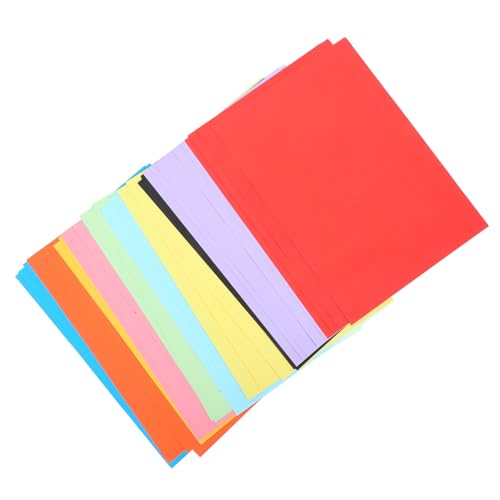 SEWACC 50 Stück Farbiger Karton Aufbewahrungskorb Weide Glitzerdraht Mehrfarbiges Kartenpapier Zeichenpapier, Kartenpapier farbiges Kartonpapier Poster Papier farbiges Papier 200g Papier von SEWACC