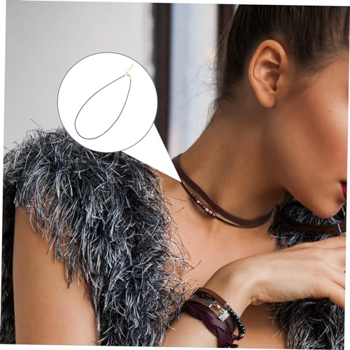 SEWACC 50 Stück Teiliges Schwarzes Schmuckband mit Verschluss DIY Halsketten und Armband Schnur Hochwertiges Schmuckzubehör für Damen und Herren Einfach zu Tragen und Vielseitig SEWACC 50 Stück Teiliges Schwarzes Schmuckband mit Verschluss DIY Halsketten und Armband Schnur Hochwertiges Schmuckzubehör für Damen und Herren Einfach zu Tragen und Vielseitig von SEWACC