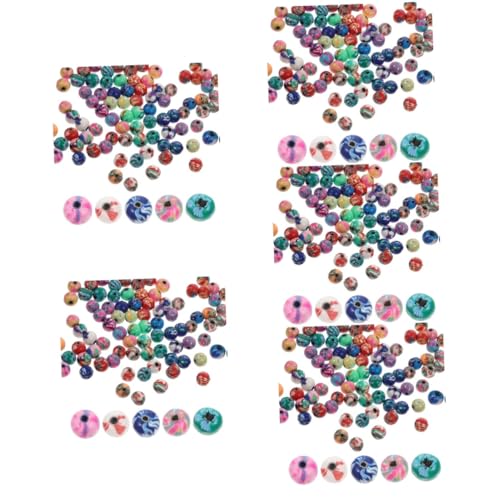 SEWACC 500 Stk Blumenperlen Schmuckgestaltung handwerkliche Herstellung von Perlen Musterperlen Lehmhandwerk Armbandperlen für die Schmuckherstellung DIY-Perlen zum Basteln Polymer-Ton von SEWACC