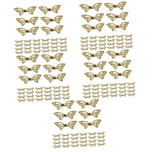 SEWACC 500 Stk Schmetterling-anhänger Elegante Halskette Mit Schmetterling Frauenhalskette Anhänger Zum Aufhängen Von Halsketten Schmetterlingsanhänger Für Halsketten Golden Legierung von SEWACC