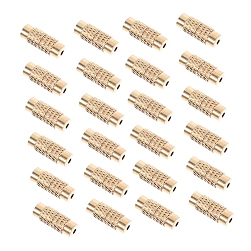 SEWACC 50Pcs Schmuckgliederschnalle Auto Tonnenverschluss Crimpen Röhren Abs hand schmuck armbandverschluss Schmuckelemente dekobänder schmuck stecker DIY Schmuckzubehör Kupfer Golden von SEWACC