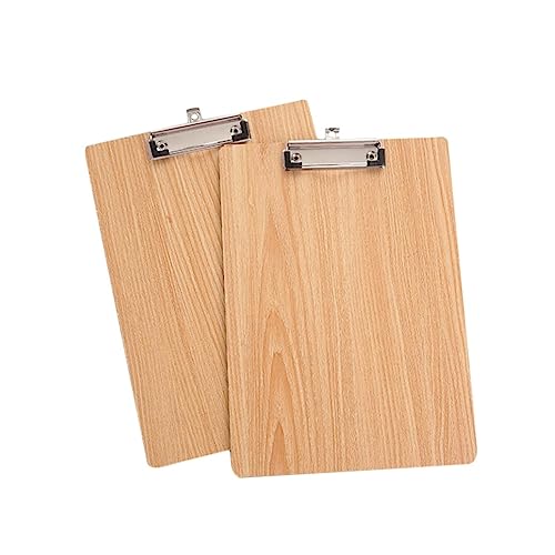 SEWACC 5St A4-Klemmbrett schreibtafel buchstabentafel schreibtablet write board clipboard Bürotafel-Clip Datei Zwischenablage Büro-Klemmbrett schreibwaren Zwischenablage schreiben Bambus von SEWACC