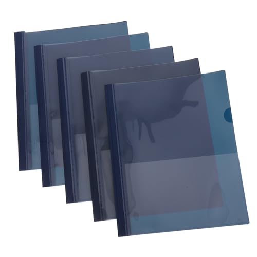 SEWACC 5St Mappe aufbewahrungssystem bürobedarf Elegant Ordner Büro Ordner PP-Ordner Arbeitsordner PP-Binder extragroßes Zubehör Aktenordner Binder Ordner mit Taschen und Löchern von SEWACC